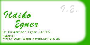 ildiko egner business card